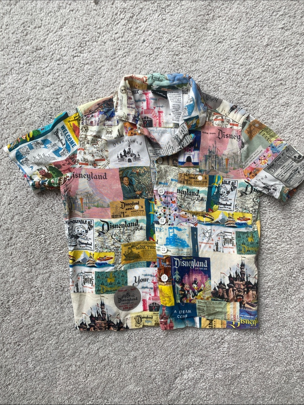 Disney 100 Anniversary Boys Button Down size 4